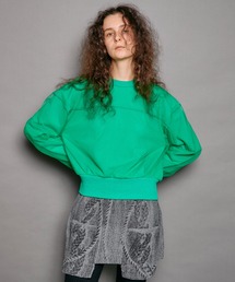 Tulle Combination Sweatshirt/チュールコンビスウェット【MAISON SPECIAL/メゾンスペシャル】