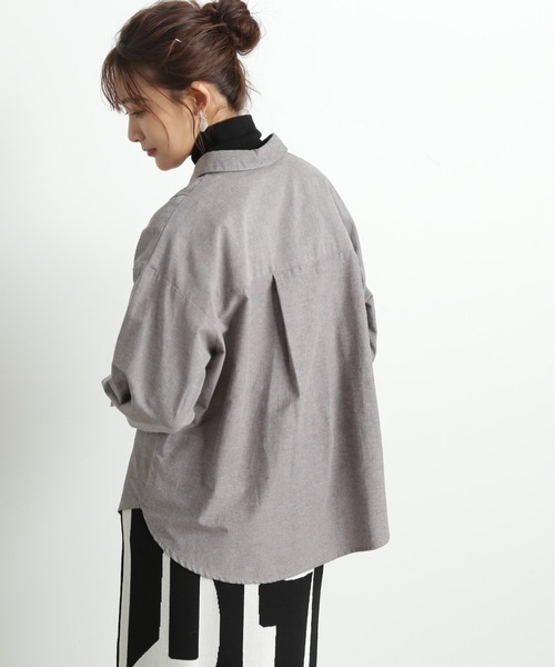 N.(N. Natural Beauty Basic)(エヌエヌナチュラルビューティーベーシック)の「◆ピンタックシャツ(シャツ/ブラウス・レディース・ブルー/オフホワイト/ブラック・MEDIUM)」の11枚目の写真