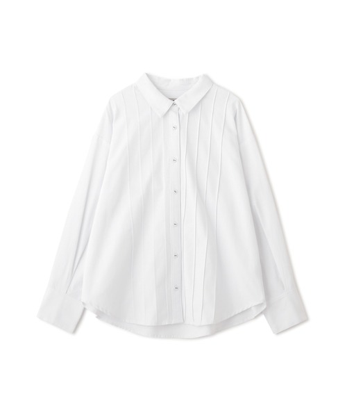 N.(N. Natural Beauty Basic)(エヌエヌナチュラルビューティーベーシック)の「◆ピンタックシャツ(シャツ/ブラウス・レディース・ブルー/オフホワイト/ブラック・MEDIUM)」の8枚目の写真