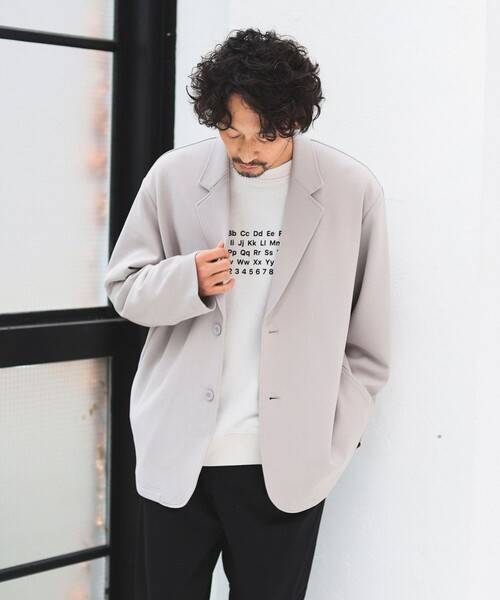 B:MING by BEAMS(ビーミングバイビームス)の「B:MING by BEAMS / ダブルフェイス 梨地 イージー ジャケット(セットアップ対応)(テーラードジャケット・メンズ・ネイビー/ライトグレー/ブラック・X-LARGE/SMALL/MEDIUM/LARGE)」の22枚目の写真