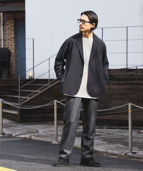 B:MING by BEAMS(ビーミングバイビームス)の「B:MING by BEAMS / ダブルフェイス 梨地 イージー ジャケット(セットアップ対応)(テーラードジャケット・メンズ・ネイビー/ライトグレー/ブラック・X-LARGE/SMALL/MEDIUM/LARGE)」の21枚目の写真