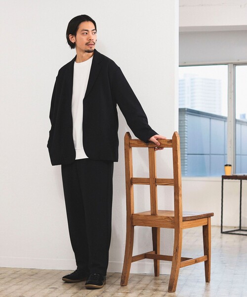 B:MING by BEAMS(ビーミングバイビームス)の「B:MING by BEAMS / ダブルフェイス 梨地 イージー ジャケット(セットアップ対応)(テーラードジャケット・メンズ・ネイビー/ライトグレー/ブラック・X-LARGE/SMALL/MEDIUM/LARGE)」の18枚目の写真
