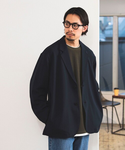 B:MING by BEAMS(ビーミングバイビームス)の「B:MING by BEAMS / ダブルフェイス 梨地 イージー ジャケット(セットアップ対応)(テーラードジャケット・メンズ・ネイビー/ライトグレー/ブラック・X-LARGE/SMALL/MEDIUM/LARGE)」の17枚目の写真