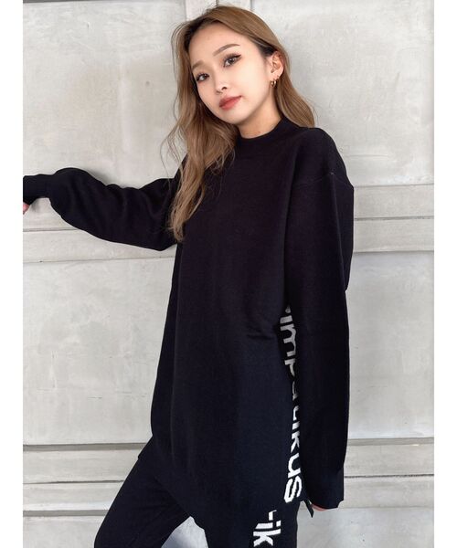 GYDA(ジェイダ)の「SZIMPATIKUSサイドスリットニットトップス(ニット/セーター・レディース・アイボリー/ブラック/ダークオレンジ・FREE)」の18枚目の写真