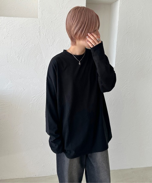apres jour mignon(アプレジュールミニョン)の「レイヤードTシャツ【ZOZOTOWN限定アイテム】(Tシャツ/カットソー・レディース・オフホワイト/ブラック・X-LARGE/フリー)」の18枚目の写真