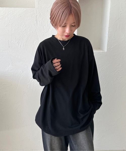 apres jour mignon(アプレジュールミニョン)の「レイヤードTシャツ【ZOZOTOWN限定アイテム】(Tシャツ/カットソー・レディース・オフホワイト/ブラック・X-LARGE/フリー)」の19枚目の写真