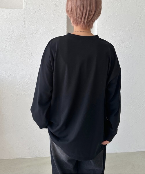apres jour mignon(アプレジュールミニョン)の「レイヤードTシャツ【ZOZOTOWN限定アイテム】(Tシャツ/カットソー・レディース・オフホワイト/ブラック・X-LARGE/フリー)」の21枚目の写真