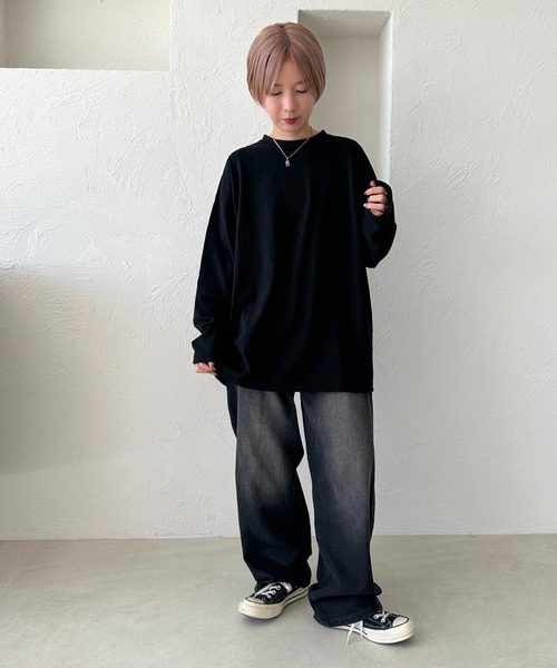 apres jour mignon(アプレジュールミニョン)の「レイヤードTシャツ【ZOZOTOWN限定アイテム】(Tシャツ/カットソー・レディース・オフホワイト/ブラック・X-LARGE/フリー)」の22枚目の写真