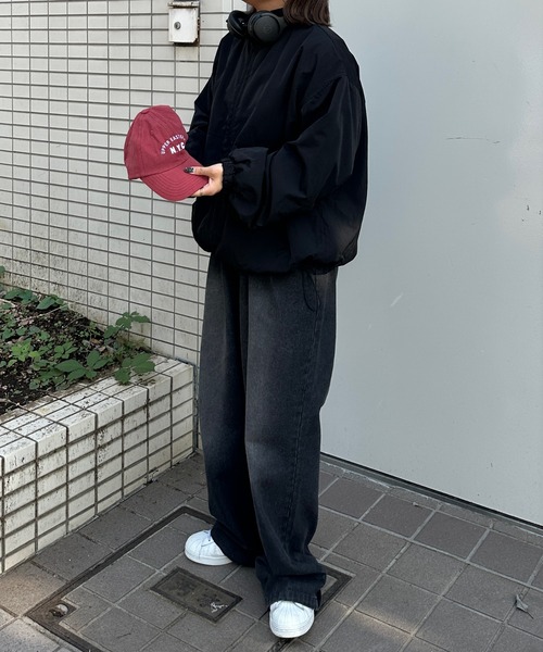 kutir（クティール）の「【M,L2サイズ展開】裏フリースナイロンブルゾン（ブルゾン・レディース・スモークグレー/アイボリー/ブラック・MEDIUM/LARGE）」の16枚目の写真