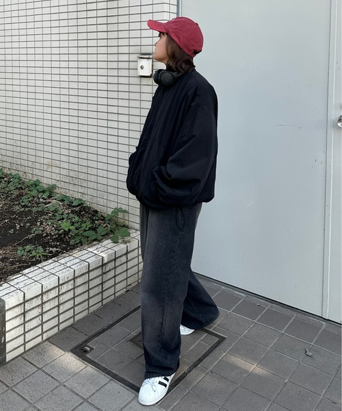 kutir（クティール）の「【M,L2サイズ展開】裏フリースナイロンブルゾン（ブルゾン・レディース・スモークグレー/アイボリー/ブラック・MEDIUM/LARGE）」の15枚目の写真