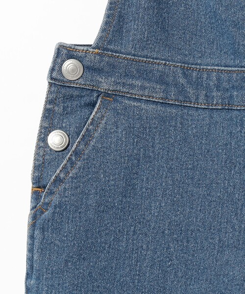 B:MING by BEAMS(ビーミングバイビームス)の「B:MING by BEAMS / デニム フレア サロペット(100~140cm)(サロペット/オーバーオール・キッズ・インディゴブルー/ライトブルー・110/100/140/130/120)」の22枚目の写真