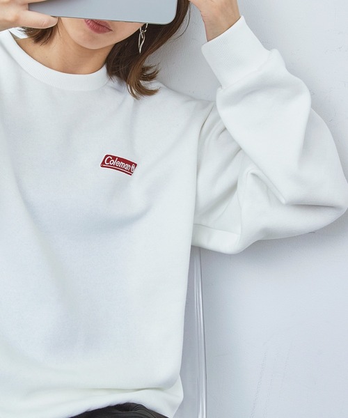 COLEMAN(コールマン)の「【Coleman】バックフリース ヘビーデューティースウェット メンズ、ウィメンズで着れるサイズ展開!!クラシカルワンポイントロゴ クルーネック(スウェット・レディース・ネイビー/ブラック/ホワイト/ブラウン・S/L/M/XS/XL)」の1枚目の写真