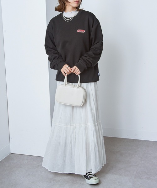 COLEMAN(コールマン)の「【Coleman】バックフリース ヘビーデューティースウェット メンズ、ウィメンズで着れるサイズ展開!!クラシカルワンポイントロゴ クルーネック(スウェット・レディース・ネイビー/ブラック/ホワイト/ブラウン・S/L/M/XS/XL)」の16枚目の写真