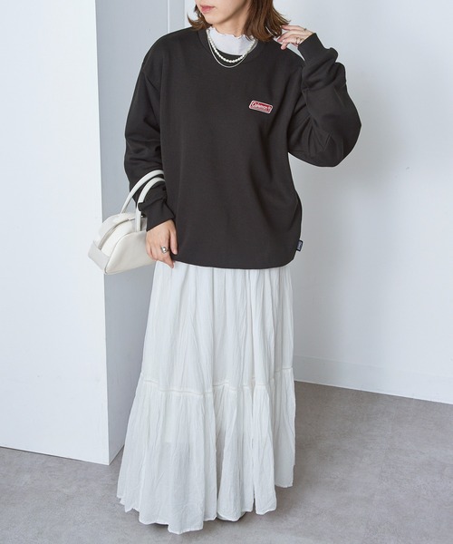 COLEMAN(コールマン)の「【Coleman】バックフリース ヘビーデューティースウェット メンズ、ウィメンズで着れるサイズ展開!!クラシカルワンポイントロゴ クルーネック(スウェット・レディース・ネイビー/ブラック/ホワイト/ブラウン・S/L/M/XS/XL)」の17枚目の写真