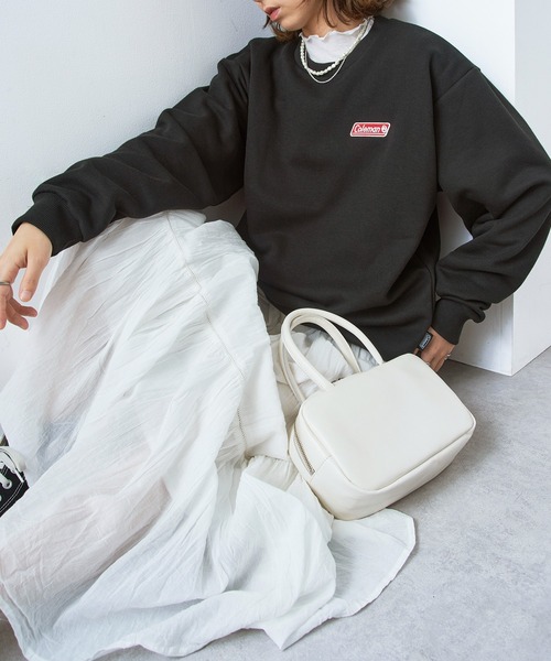 COLEMAN(コールマン)の「【Coleman】バックフリース ヘビーデューティースウェット メンズ、ウィメンズで着れるサイズ展開!!クラシカルワンポイントロゴ クルーネック(スウェット・レディース・ネイビー/ブラック/ホワイト/ブラウン・S/L/M/XS/XL)」の15枚目の写真