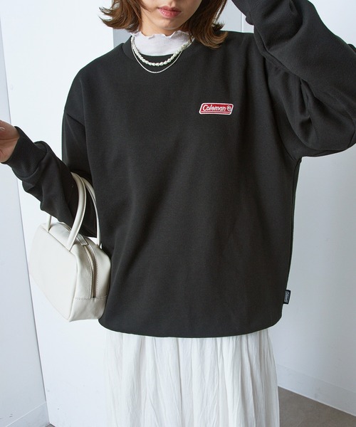 COLEMAN(コールマン)の「【Coleman】バックフリース ヘビーデューティースウェット メンズ、ウィメンズで着れるサイズ展開!!クラシカルワンポイントロゴ クルーネック(スウェット・レディース・ネイビー/ブラック/ホワイト/ブラウン・S/L/M/XS/XL)」の11枚目の写真