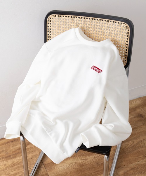 COLEMAN(コールマン)の「【Coleman】バックフリース ヘビーデューティースウェット メンズ、ウィメンズで着れるサイズ展開!!クラシカルワンポイントロゴ クルーネック(スウェット・レディース・ネイビー/ブラック/ホワイト/ブラウン・S/L/M/XS/XL)」の7枚目の写真