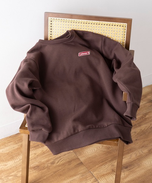 COLEMAN(コールマン)の「【Coleman】バックフリース ヘビーデューティースウェット メンズ、ウィメンズで着れるサイズ展開!!クラシカルワンポイントロゴ クルーネック(スウェット・レディース・ネイビー/ブラック/ホワイト/ブラウン・S/L/M/XS/XL)」の6枚目の写真