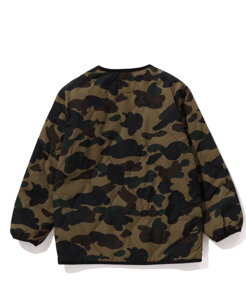 A BATHING APE(アベイシングエイプ)の「1ST CAMO QUILTING JACKET K(ナイロンジャケット・キッズ・グリーン/イエロー・110/140/120/130/100)」の6枚目の写真