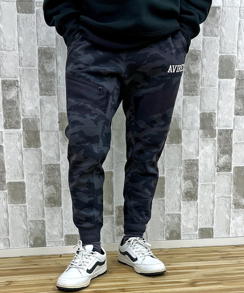 AVIREX（アヴィレックス）の「MILITARY TRAINING JOGGER PANTS（スウェットパンツ・メンズ・ブラック/カモフラージュ・XL/L/XXL/M）」の12枚目の写真