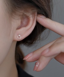 ミニボールフープピアス/ペア(RZ)