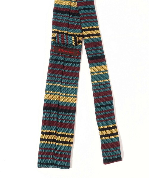 Fiorio（フィオリオ）の「fiorio コットン ボーダーニットタイ（ネクタイ・メンズ・ブルー系その他2・FREE）」の2枚目の写真