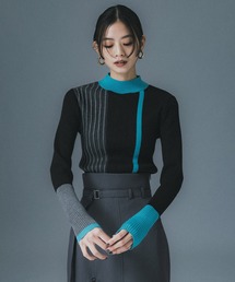 UNITED TOKYO | スプリットブロックニット(ニット/セーター)