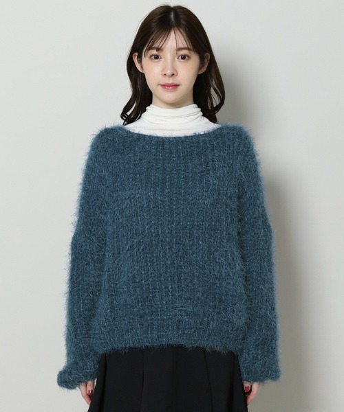 3.3 Field Trip （3.3フィールドトリップ）の「3.3 Field Trip／ボートネックニット　2991069（ニット/セーター・レディース・ベージュ/ブルー・FREE）」の13枚目の写真