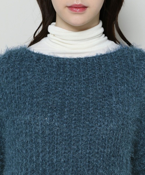 3.3 Field Trip （3.3フィールドトリップ）の「3.3 Field Trip／ボートネックニット　2991069（ニット/セーター・レディース・ベージュ/ブルー・FREE）」の16枚目の写真