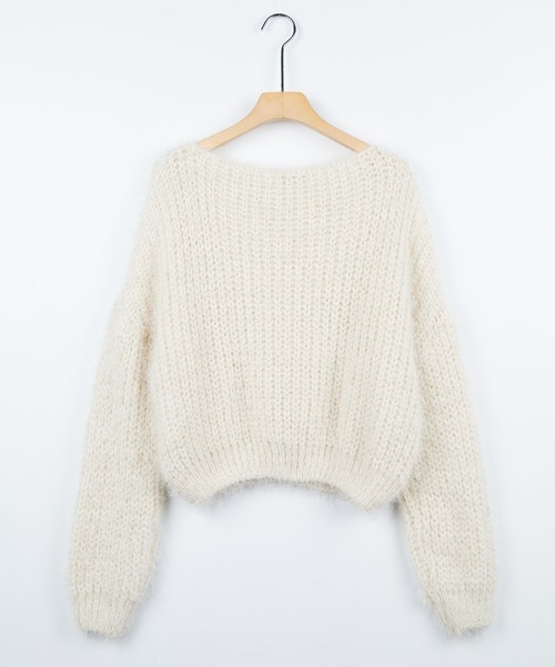 3.3 Field Trip （3.3フィールドトリップ）の「3.3 Field Trip／ボートネックニット　2991069（ニット/セーター・レディース・ベージュ/ブルー・FREE）」の22枚目の写真