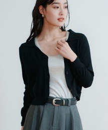 LIENCOEUR | ショートポロニットカーデ(カーディガン/ボレロ)