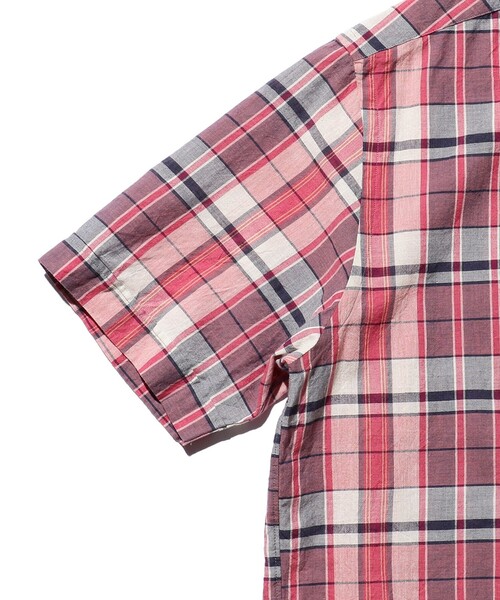 BEAMS PLUS（ビームスプラス）の「BEAMS PLUS / マドラス プルオーバー ショートスリーブ ボタンダウン シャツ（シャツ/ブラウス・メンズ・グリーン/ピンク/サックスブルー・S/M/L/XL）」の13枚目の写真
