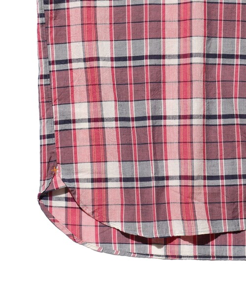 BEAMS PLUS（ビームスプラス）の「BEAMS PLUS / マドラス プルオーバー ショートスリーブ ボタンダウン シャツ（シャツ/ブラウス・メンズ・グリーン/ピンク/サックスブルー・S/M/L/XL）」の14枚目の写真