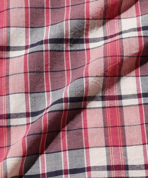 BEAMS PLUS（ビームスプラス）の「BEAMS PLUS / マドラス プルオーバー ショートスリーブ ボタンダウン シャツ（シャツ/ブラウス・メンズ・グリーン/ピンク/サックスブルー・S/M/L/XL）」の16枚目の写真