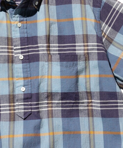 BEAMS PLUS（ビームスプラス）の「BEAMS PLUS / マドラス プルオーバー ショートスリーブ ボタンダウン シャツ（シャツ/ブラウス・メンズ・グリーン/ピンク/サックスブルー・S/M/L/XL）」の21枚目の写真