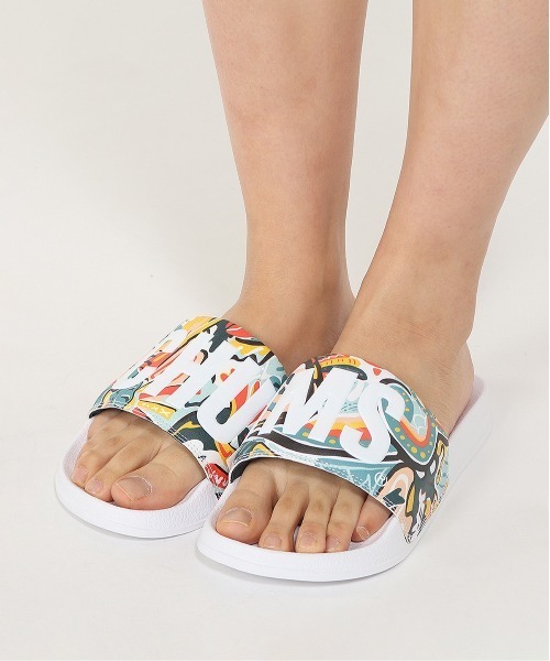 CHUMS（チャムス）の「【CHUMS】Splash CHUMS Slide On（サンダル・メンズ・ブラック/レインボー・26/27/28）」の2枚目の写真