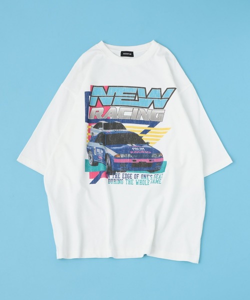 PBLIM（ページボーイリム）の「PBLIM/スピードマシンT（Tシャツ/カットソー・レディース・ブラック/オフホワイト/ブルー・MEDIUM/LARGE）」の4枚目の写真