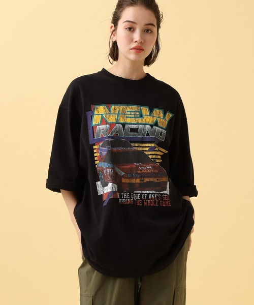 PBLIM（ページボーイリム）の「PBLIM/スピードマシンT（Tシャツ/カットソー・レディース・ブラック/オフホワイト/ブルー・MEDIUM/LARGE）」の12枚目の写真