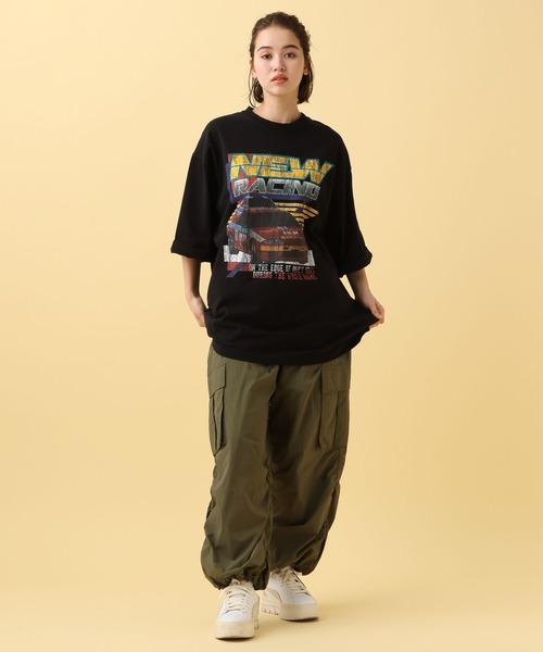 PBLIM（ページボーイリム）の「PBLIM/スピードマシンT（Tシャツ/カットソー・レディース・ブラック/オフホワイト/ブルー・MEDIUM/LARGE）」の16枚目の写真