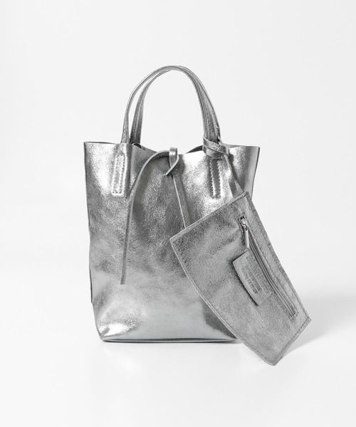 RODE SKO（ロデスコ）の「MARLON FIRENZE　グリッターレザートートバッグ（トートバッグ・レディース・ブラック/シルバー/ゴールド系その他・ONE）」の2枚目の写真