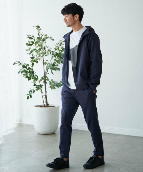 ikka(イッカ)の「ブロックスポンチロンT(Tシャツ/カットソー・メンズ・ブルー/ホワイト/グリーン/ネイビー・S/M/L/XL)」の17枚目の写真
