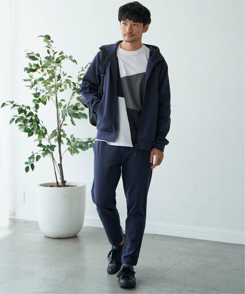 ikka(イッカ)の「ブロックスポンチロンT(Tシャツ/カットソー・メンズ・ブルー/ホワイト/グリーン/ネイビー・S/M/L/XL)」の13枚目の写真