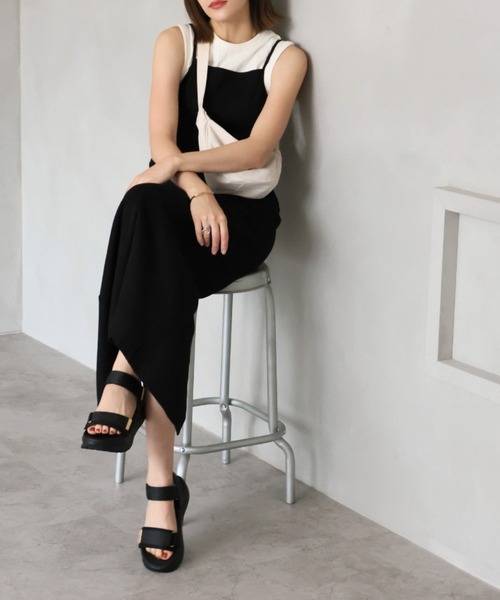 VIVIAN（ヴィヴィアン）の「厚底ゴールドパーツベルクロスポーツサンダル（サンダル・レディース・グレー/ブラック/ベージュ・S/M/L/LL）」の12枚目の写真