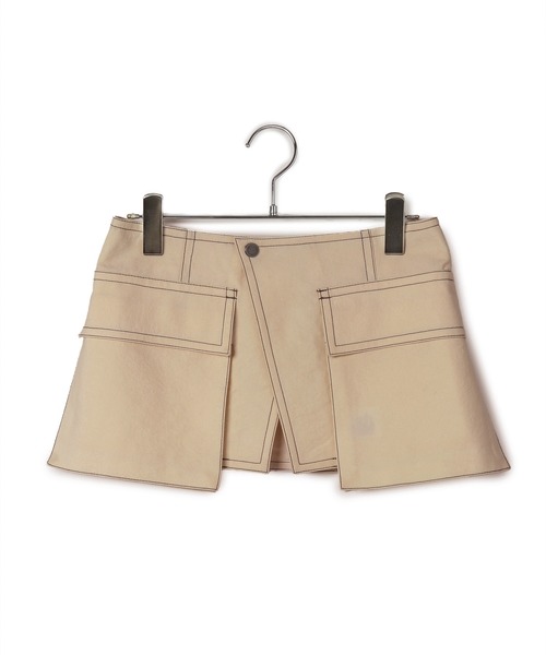 ADAM ET ROPE'(アダムエロペ)の「ポケットラップベルト(ベルト・レディース・ベージュ/オフホワイト・FREE)」の4枚目の写真