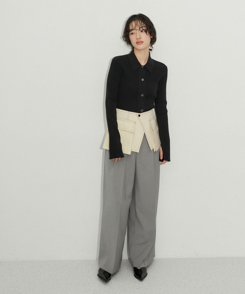 ADAM ET ROPE'(アダムエロペ)の「ポケットラップベルト(ベルト・レディース・ベージュ/オフホワイト・FREE)」の10枚目の写真