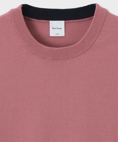 Paul Smith（ポールスミス）の「エンブロイダリーロゴ 半袖ニットソー / 143400 639Y（ニット/セーター・メンズ・ダークグリーン/チェリーレッド/ネイビー/ベージュ・MEDIUM/LARGE/X-LARGE）」の5枚目の写真