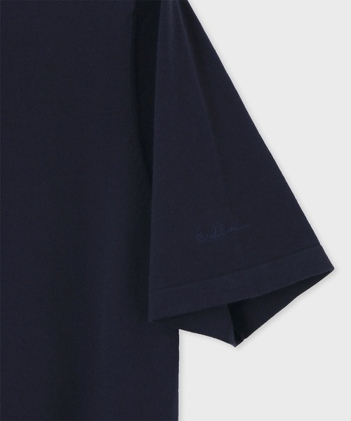 Paul Smith（ポールスミス）の「エンブロイダリーロゴ 半袖ニットソー / 143400 639Y（ニット/セーター・メンズ・ダークグリーン/チェリーレッド/ネイビー/ベージュ・MEDIUM/LARGE/X-LARGE）」の9枚目の写真