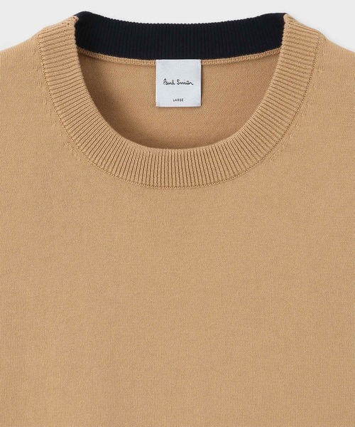 Paul Smith（ポールスミス）の「エンブロイダリーロゴ 半袖ニットソー / 143400 639Y（ニット/セーター・メンズ・ダークグリーン/チェリーレッド/ネイビー/ベージュ・MEDIUM/LARGE/X-LARGE）」の11枚目の写真