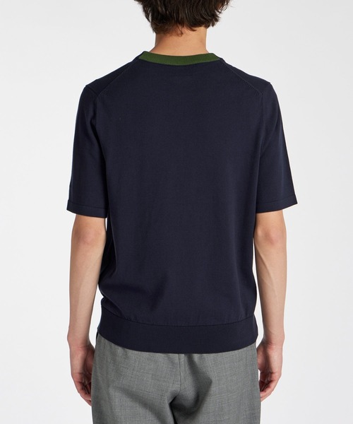 Paul Smith（ポールスミス）の「エンブロイダリーロゴ 半袖ニットソー / 143400 639Y（ニット/セーター・メンズ・ダークグリーン/チェリーレッド/ネイビー/ベージュ・MEDIUM/LARGE/X-LARGE）」の19枚目の写真