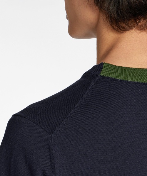 Paul Smith（ポールスミス）の「エンブロイダリーロゴ 半袖ニットソー / 143400 639Y（ニット/セーター・メンズ・ダークグリーン/チェリーレッド/ネイビー/ベージュ・MEDIUM/LARGE/X-LARGE）」の20枚目の写真